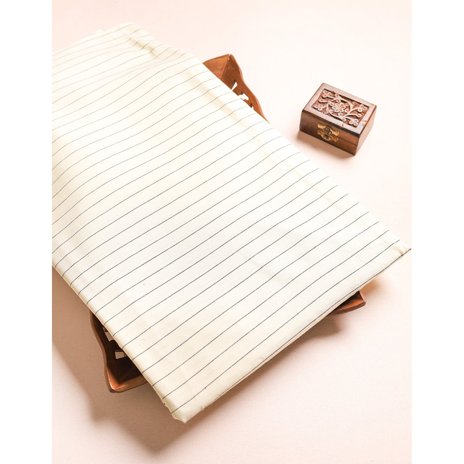 COTTON HANDLOOM STRIPED FABRIC