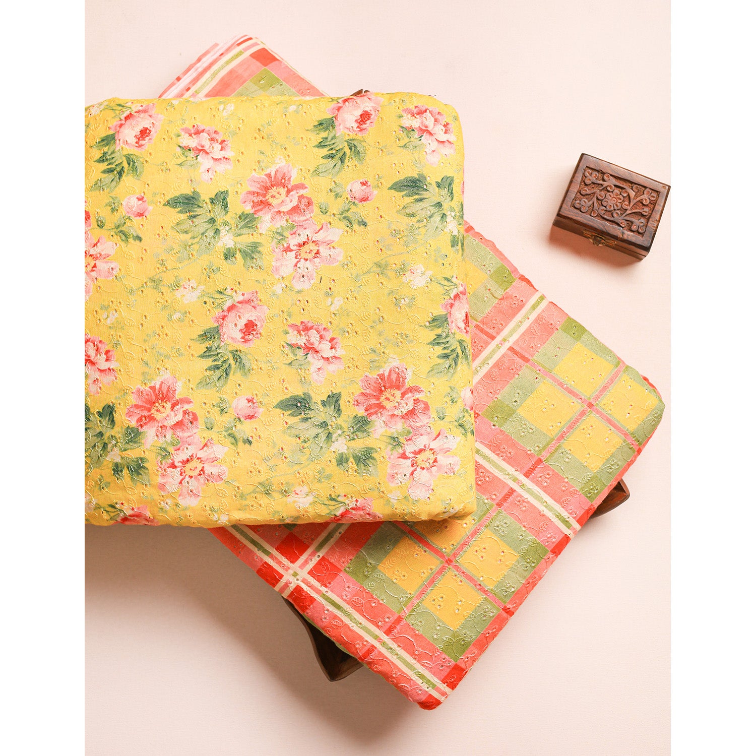 PURE COTTON SCHIFFLI HAKOBA FABRICS