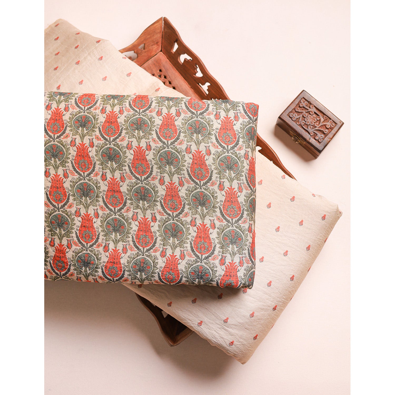 GULBAHAAR - PURE MOGRA CHANDERI SILK MIX & MATCH