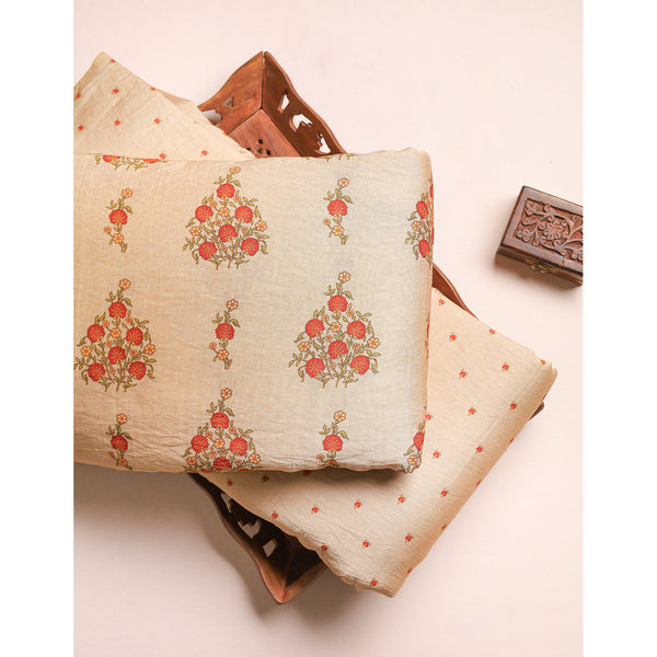 GULBAHAAR - PURE MOGRA CHANDERI SILK MIX & MATCH