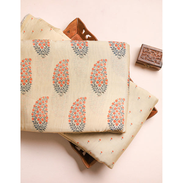 GULBAHAAR - PURE MOGRA CHANDERI SILK MIX & MATCH