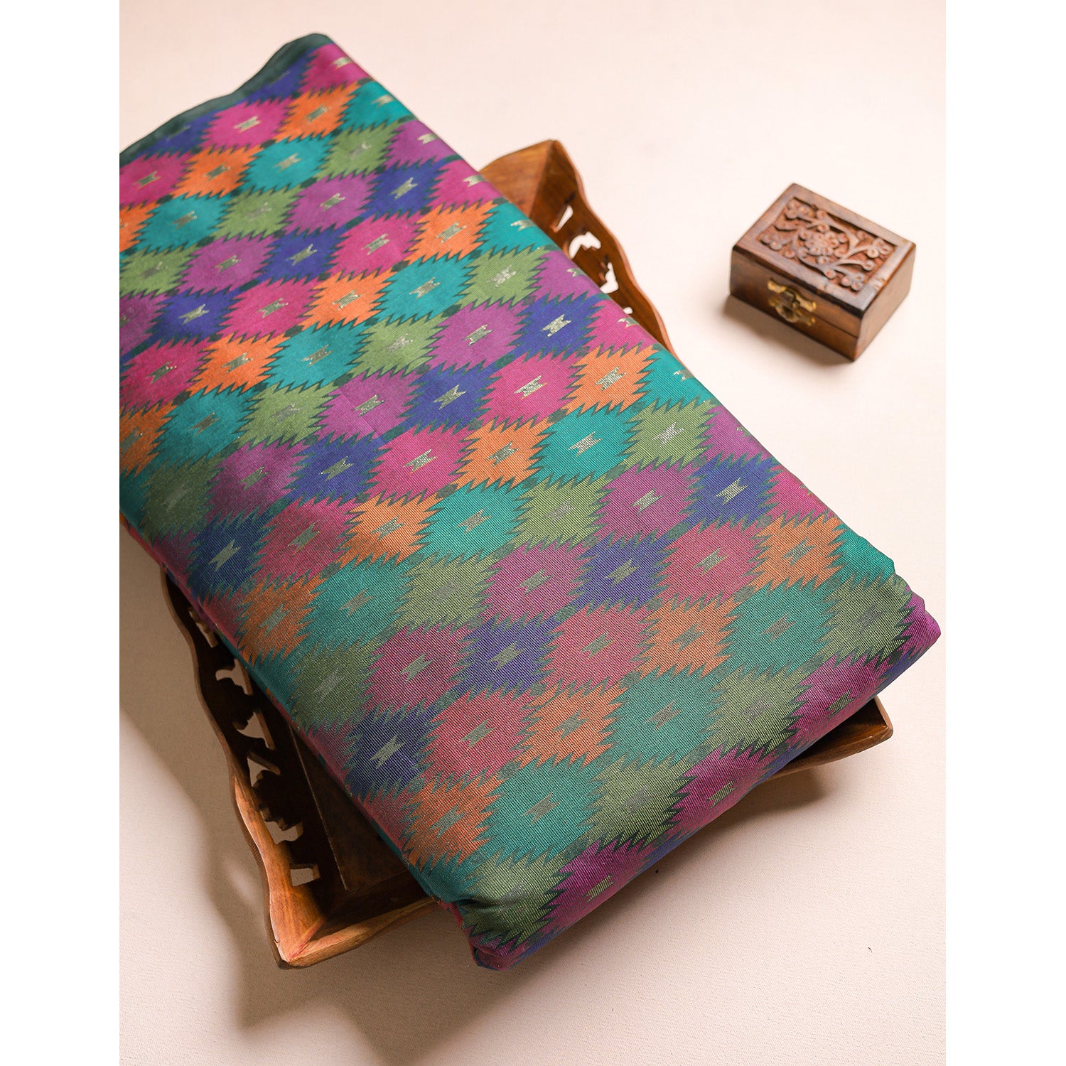 IKAT SEMI SILK FABRIC