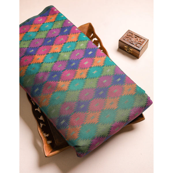 IKAT SEMI SILK FABRIC