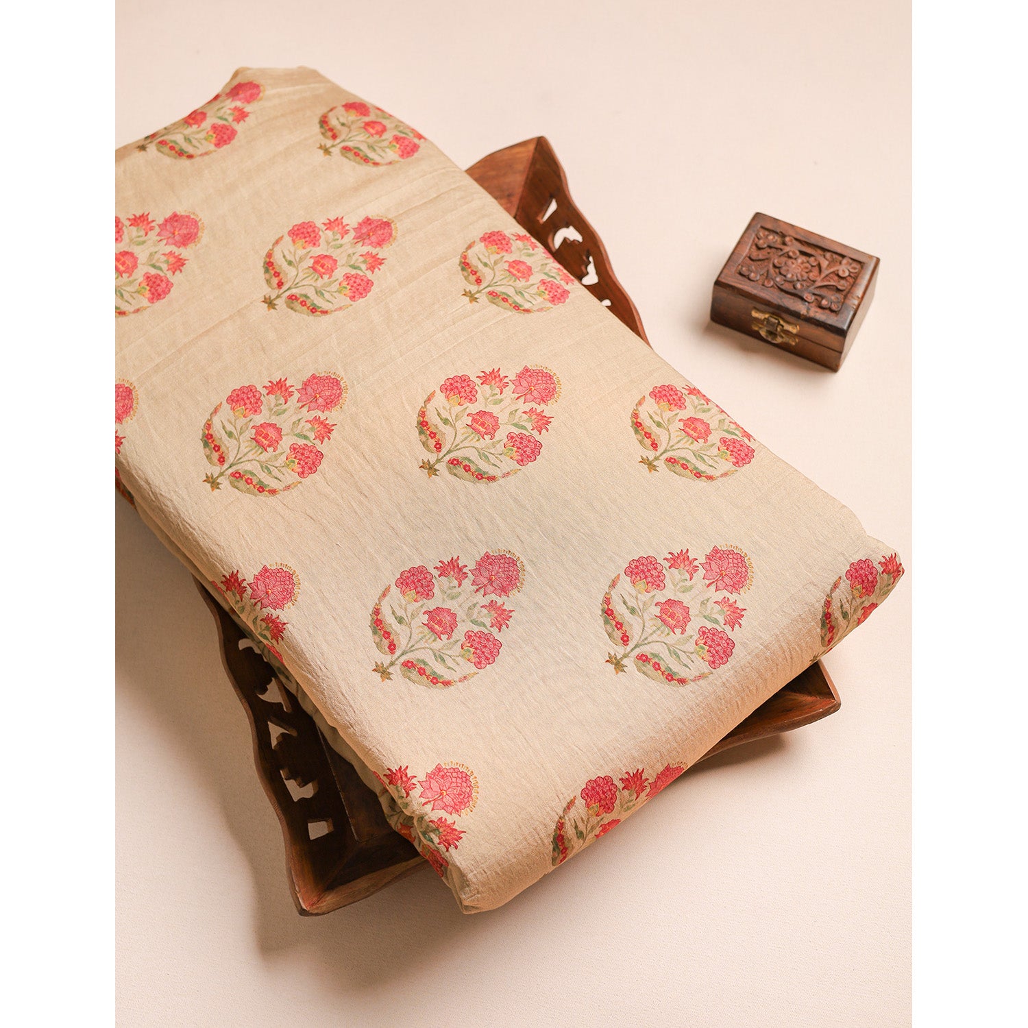 GULBAHAAR - PURE MOGRA CHANDERI SILK FABRIC