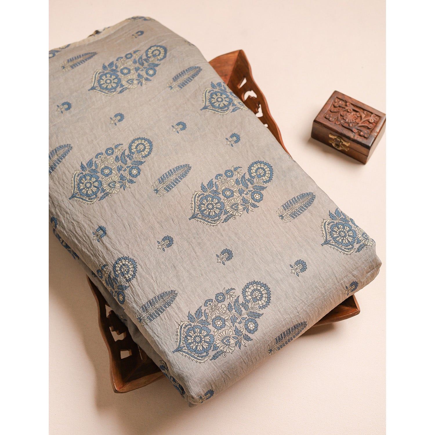 GULBAHAAR - PURE MOGRA CHANDERI SILK FABRIC