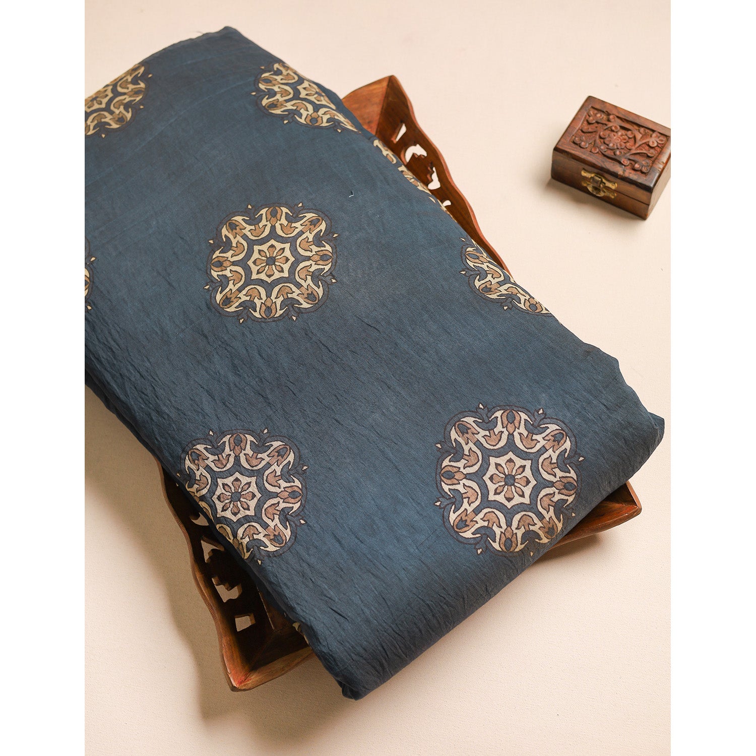 GULBAHAAR - PURE MOGRA CHANDERI SILK FABRIC