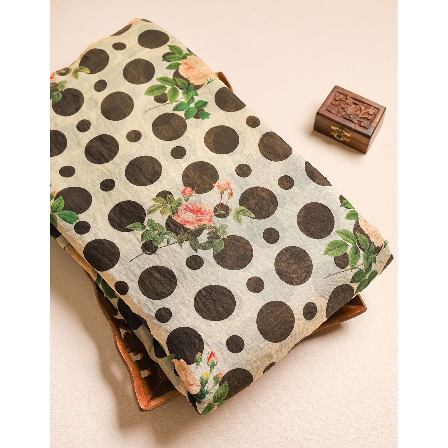 GULBAHAAR - PURE MOGRA CHANDERI SILK FABRIC