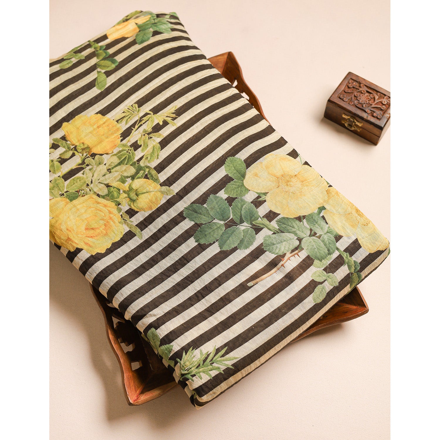 GULBAHAAR - PURE MOGRA CHANDERI SILK FABRIC