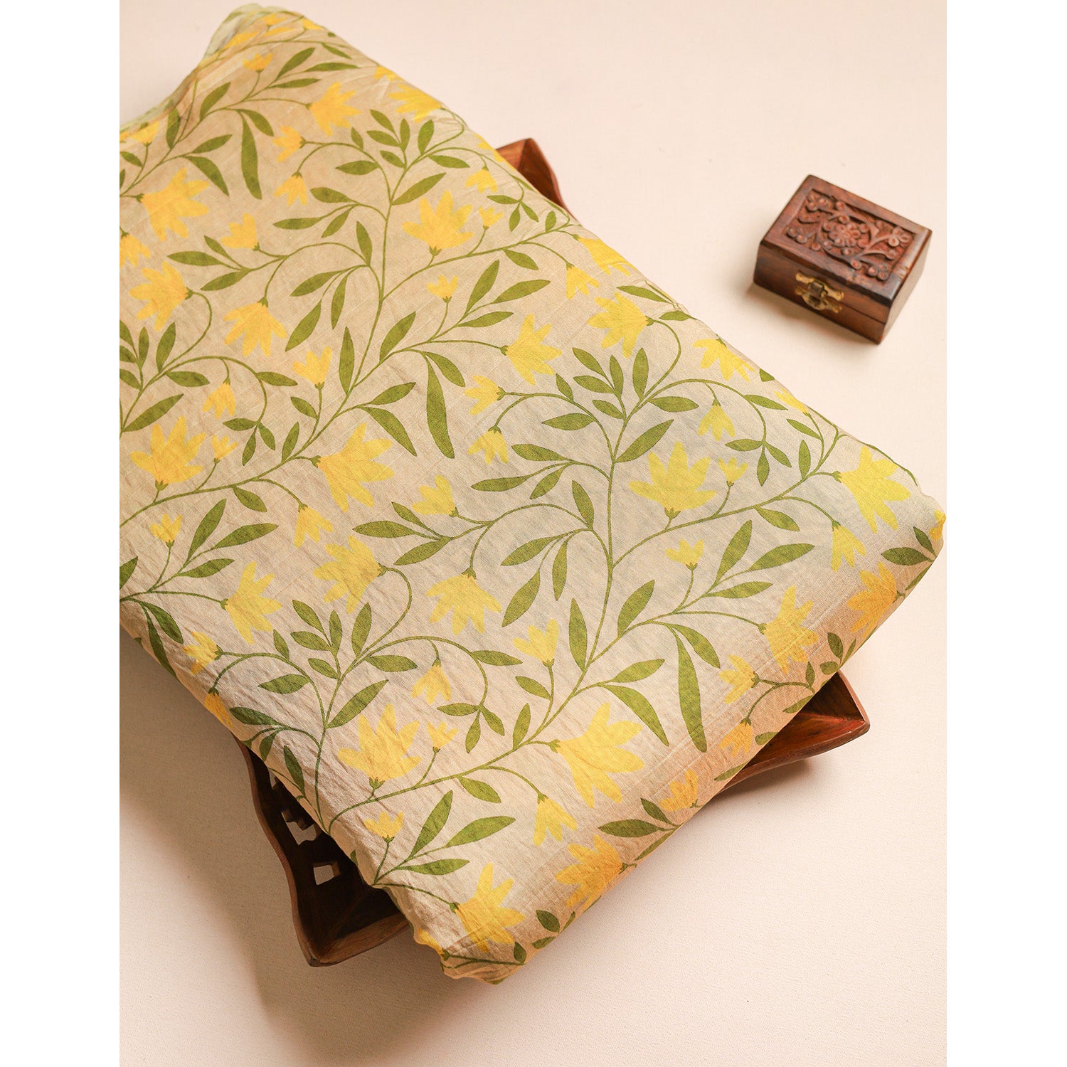 GULBAHAAR - PURE MOGRA CHANDERI SILK FABRIC