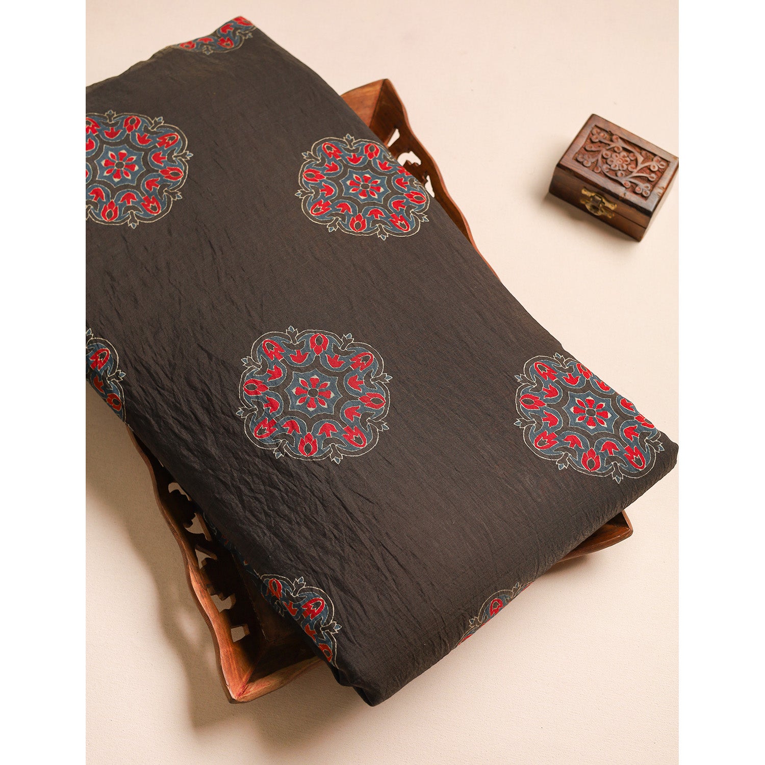 GULBAHAAR - PURE MOGRA CHANDERI SILK FABRIC