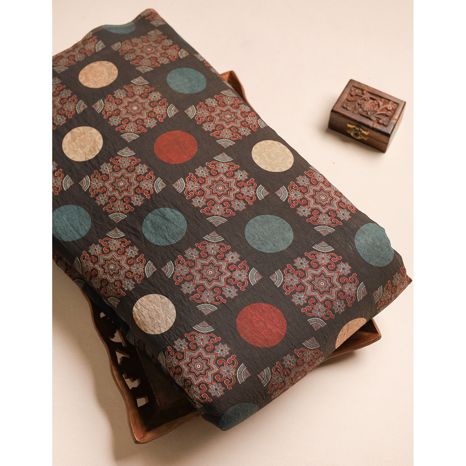 GULBAHAAR - PURE MOGRA CHANDERI SILK FABRIC