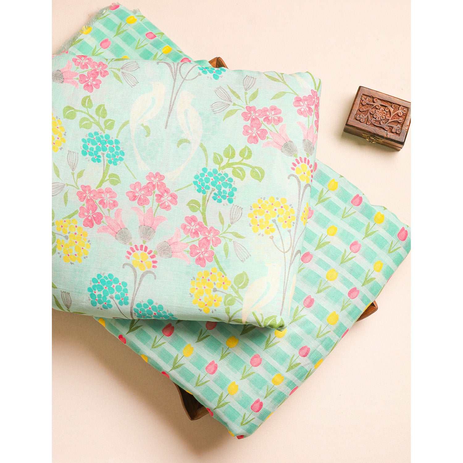 LINEN GEORGETTE PRINTED FABRICS