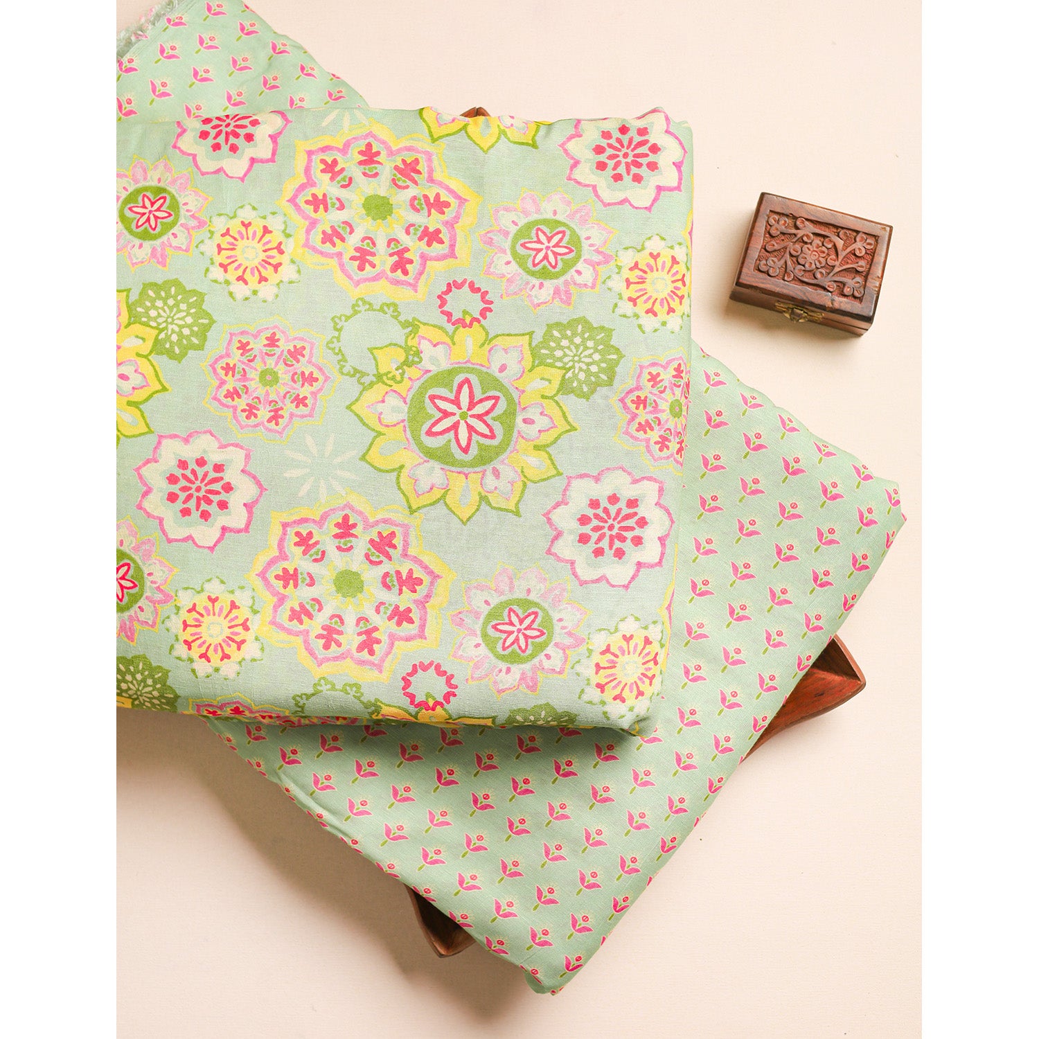 LINEN GEORGETTE PRINTED FABRICS