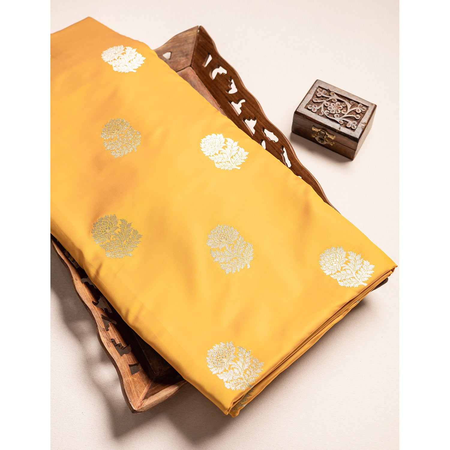 SATIN SILK BANARASI FABRIC