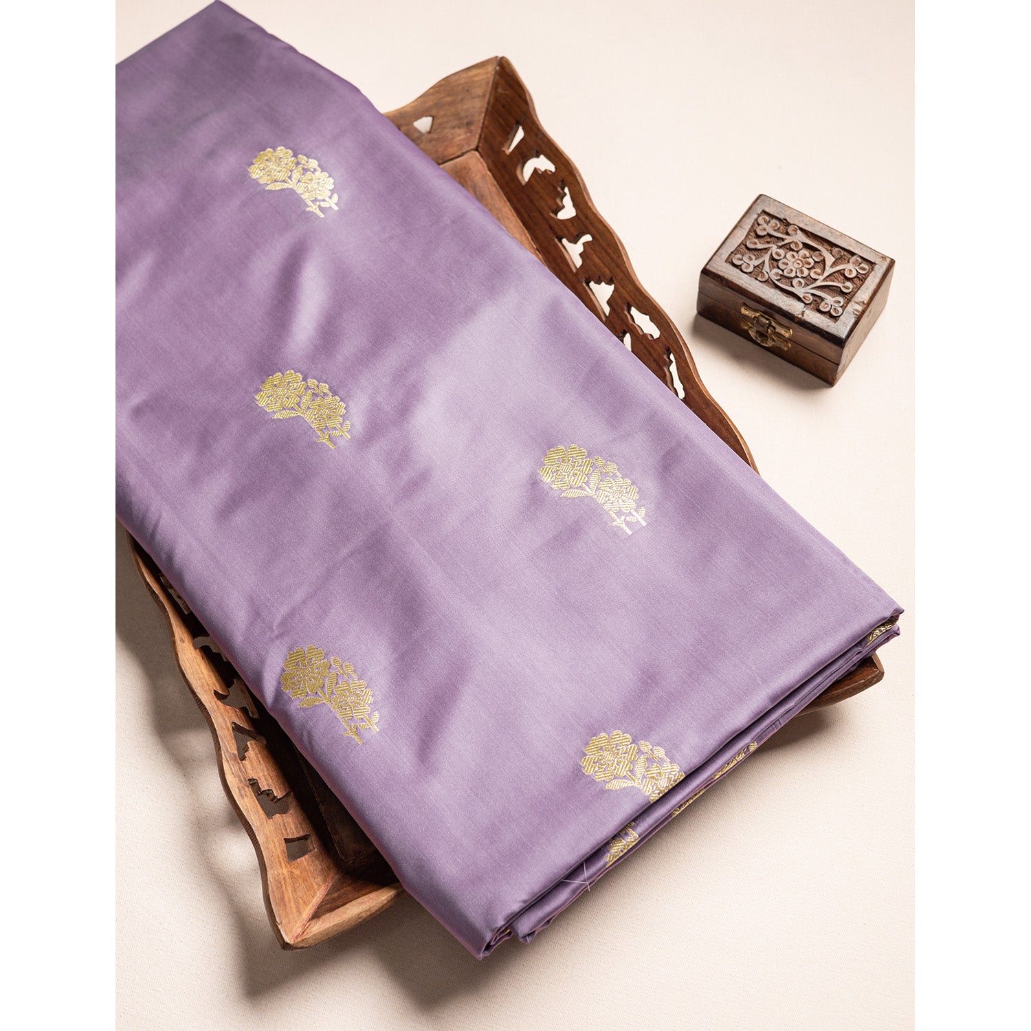 SATIN SILK BANARASI FABRIC