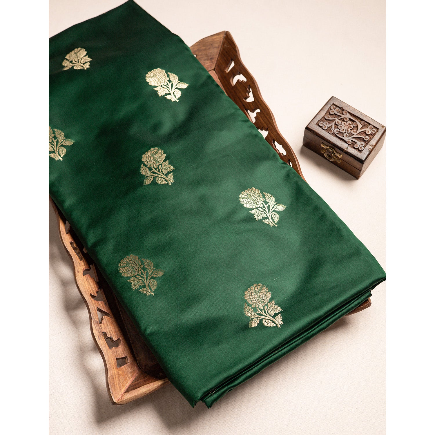 SATIN SILK BANARASI FABRIC