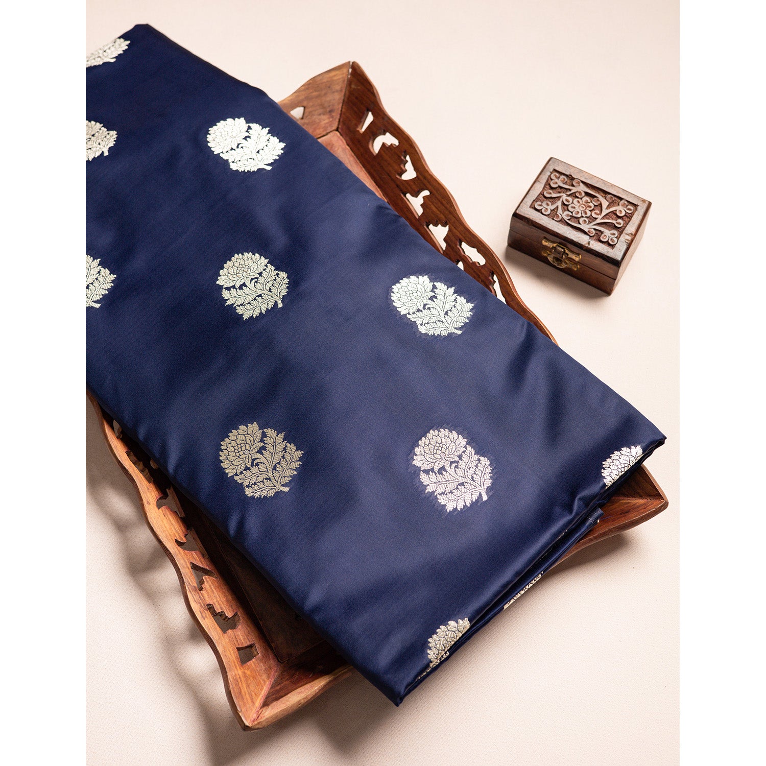 SATIN SILK BANARASI FABRIC