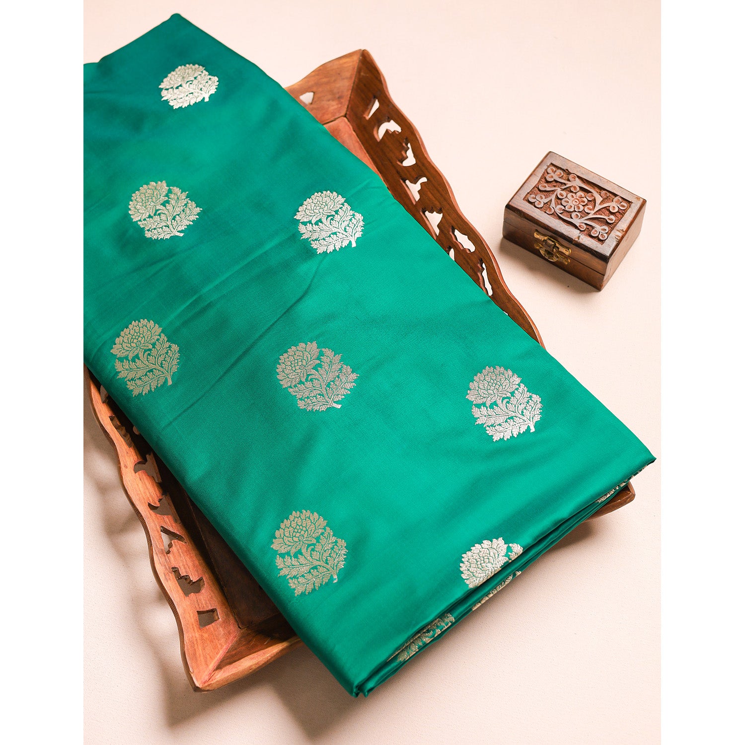 SATIN SILK BANARASI FABRIC