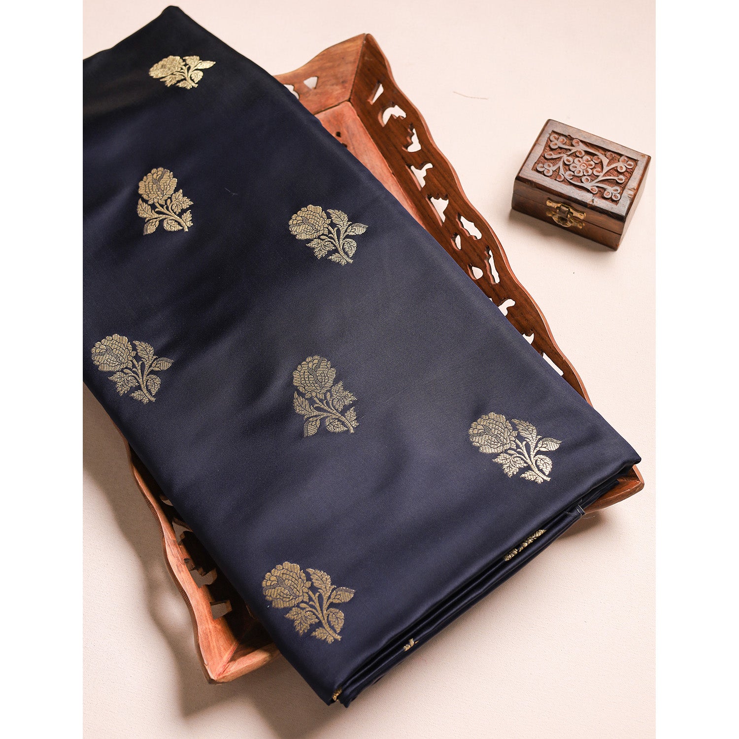 SATIN SILK BANARASI FABRIC