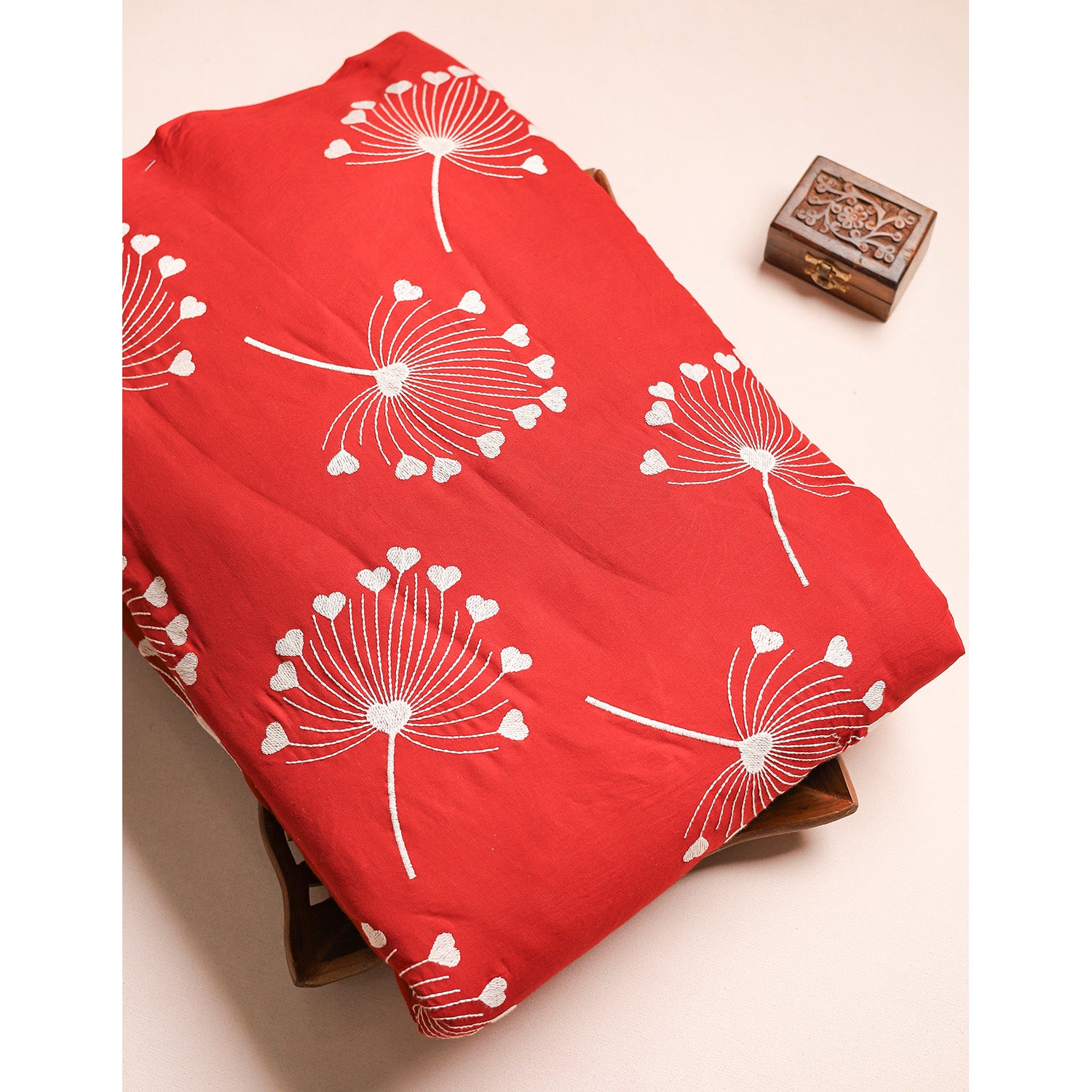 COTTON EMBROIDERED FABRIC