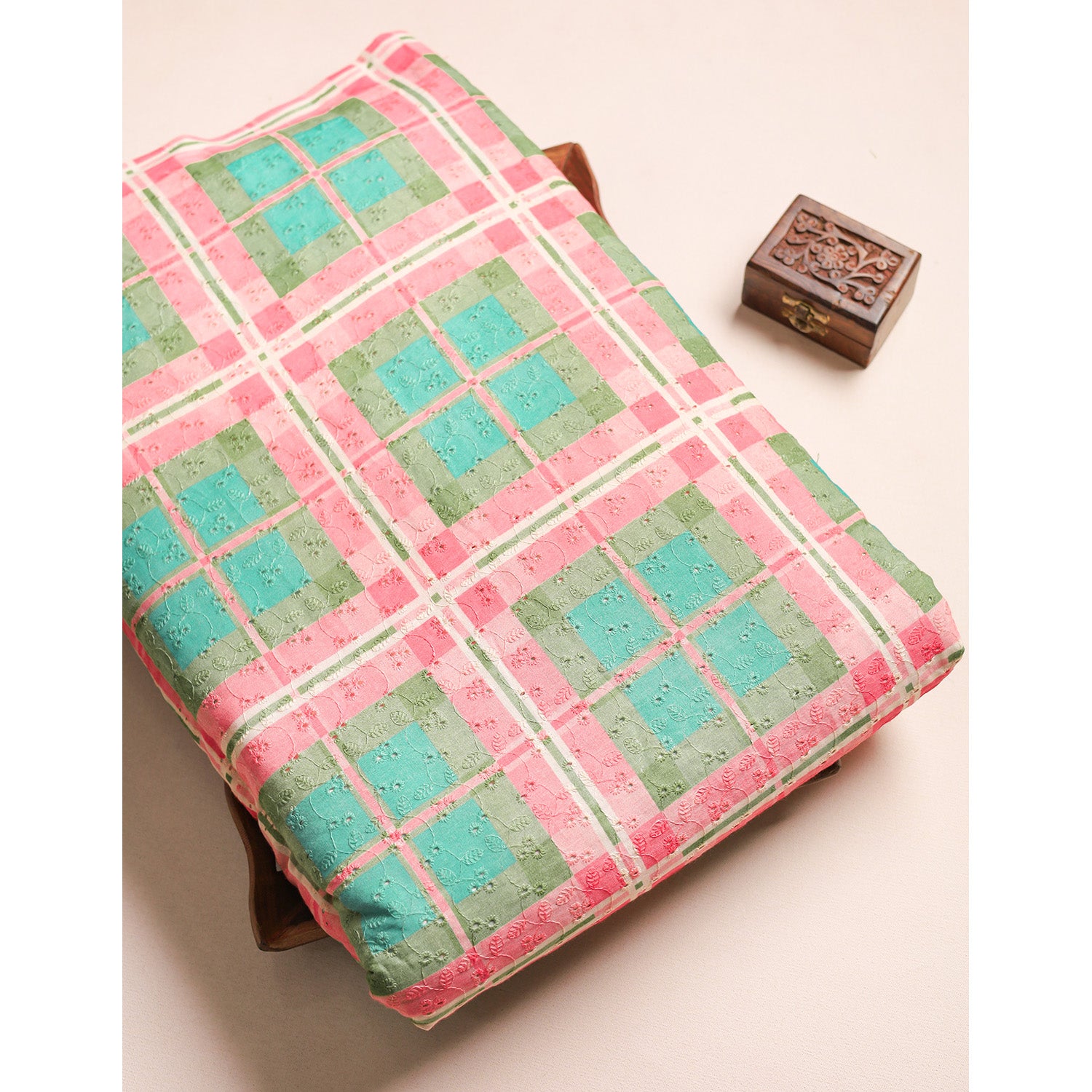 PURE COTTON SCHIFFLI HAKOBA FABRIC