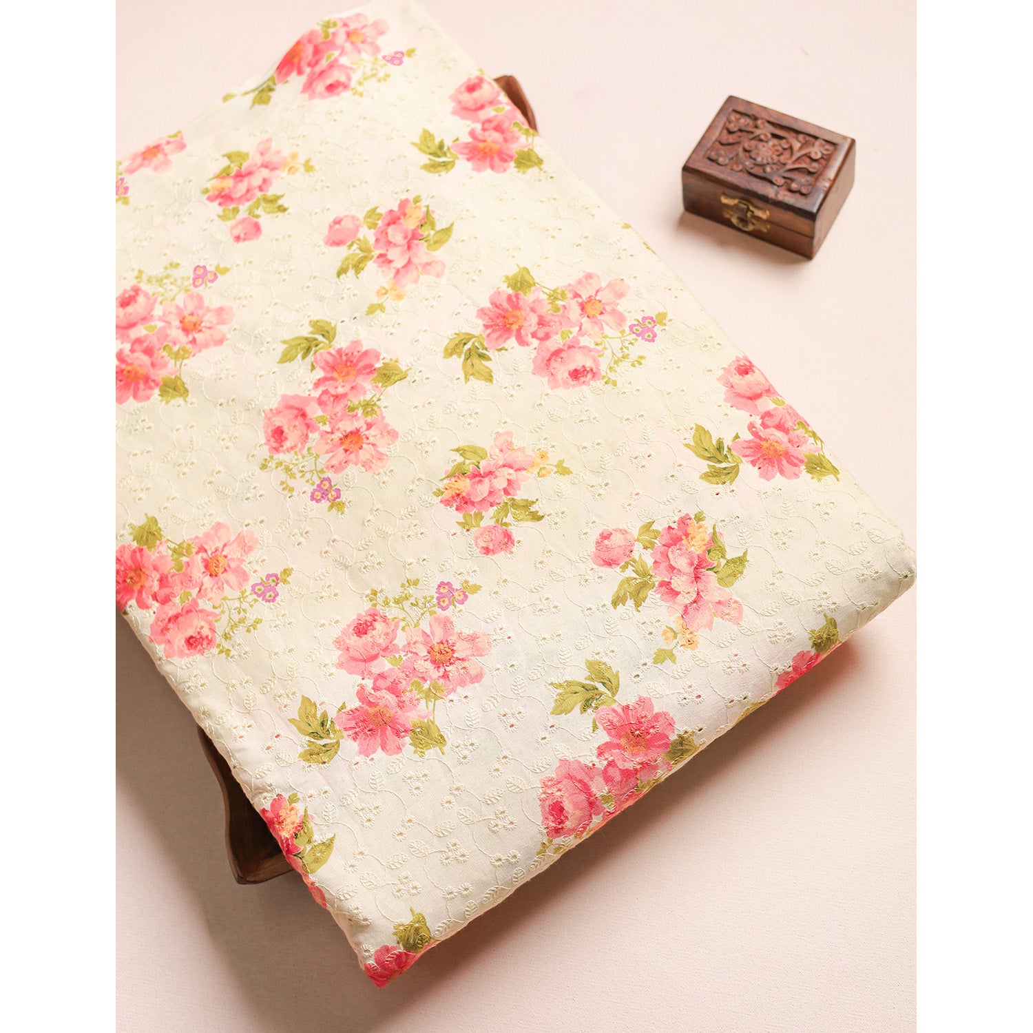 PURE COTTON SCHIFFLI HAKOBA FABRIC