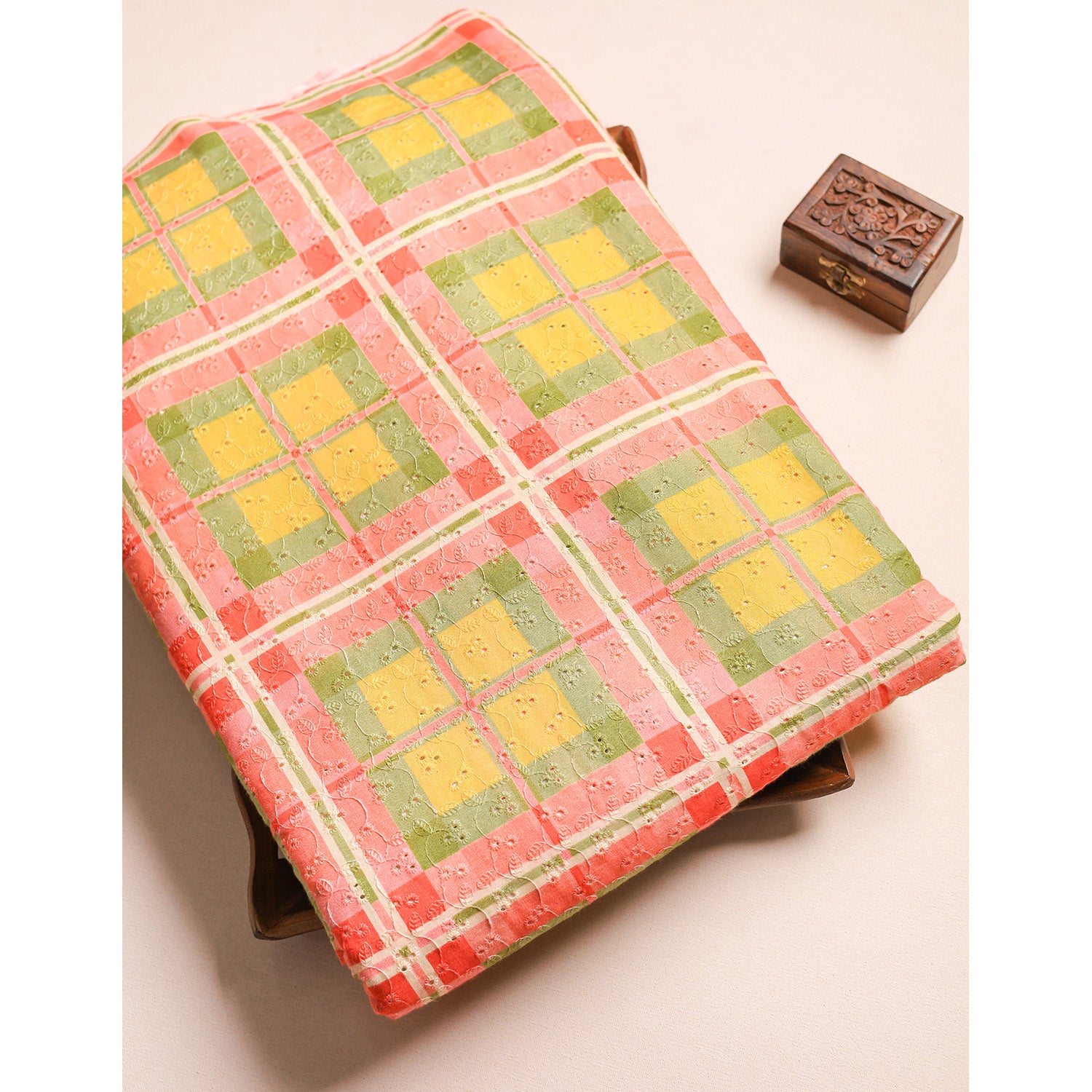 PURE COTTON SCHIFFLI HAKOBA FABRIC