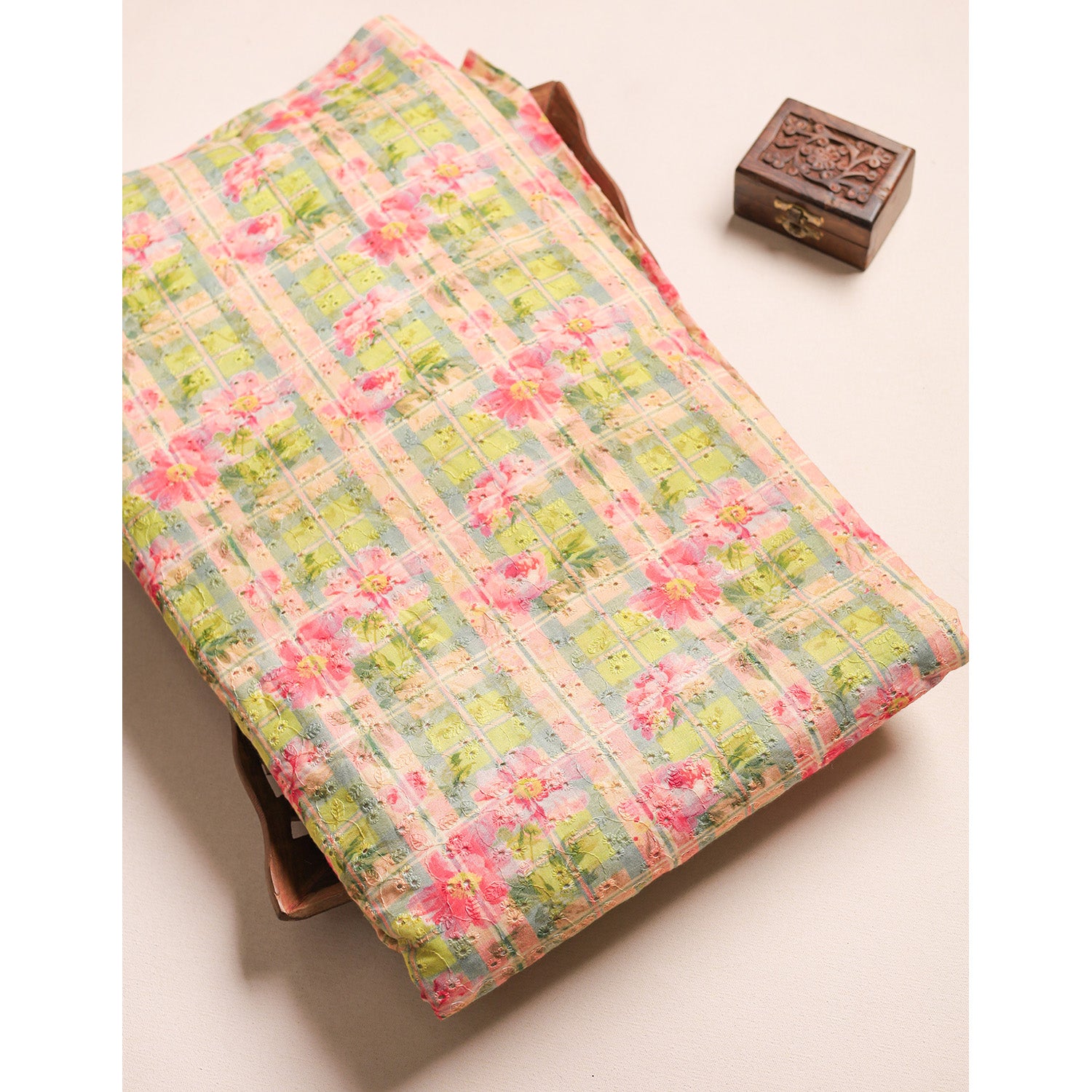 PURE COTTON SCHIFFLI HAKOBA FABRIC