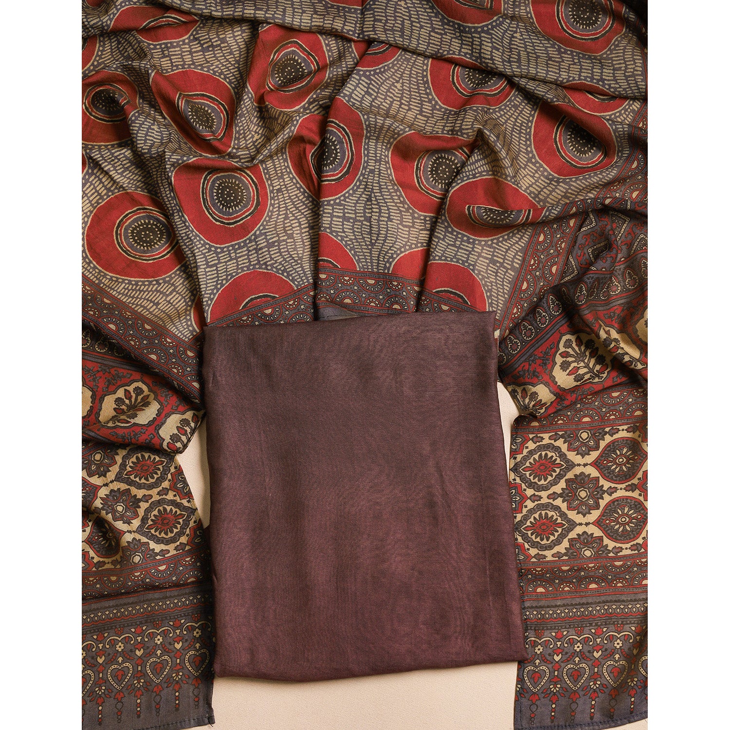 MOGRA CHANDERI SILK 2 PIECE SET