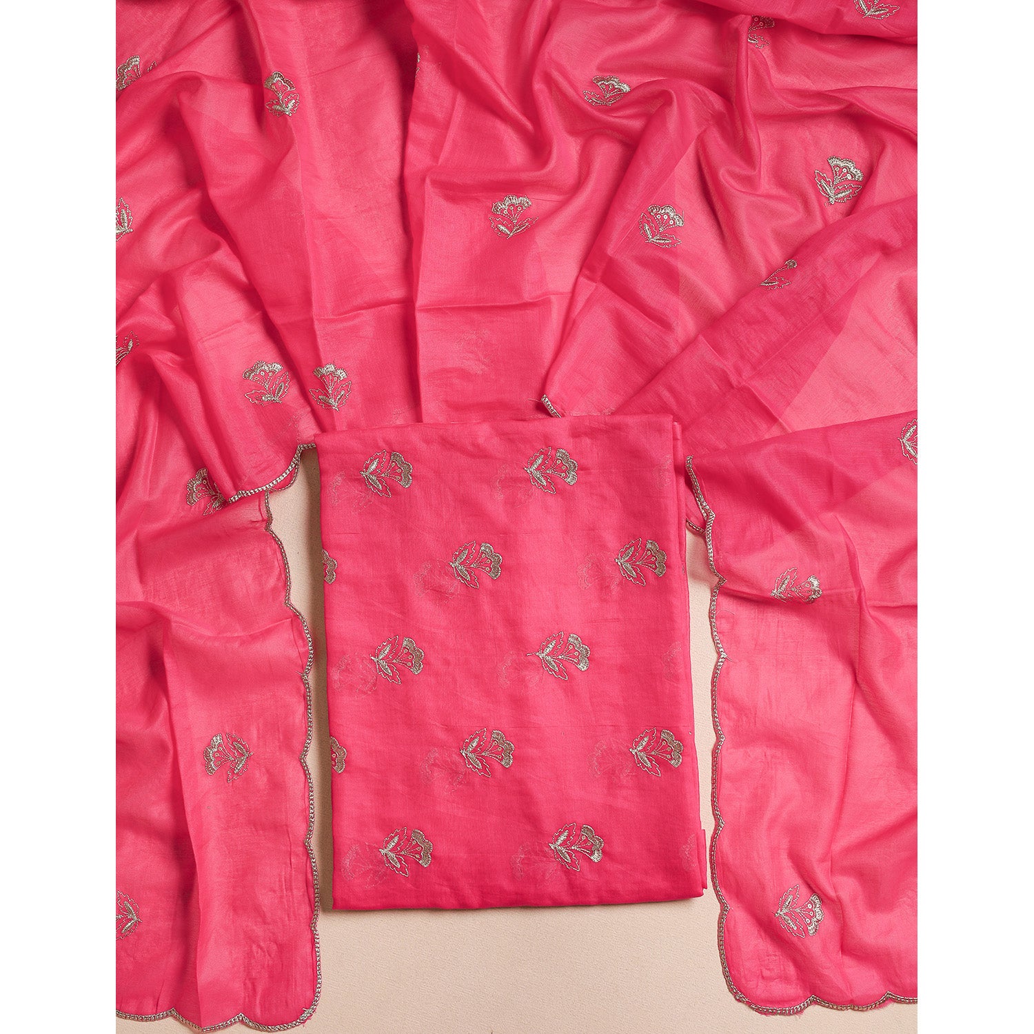 MALAI CHANDERI 2 PIECE SET