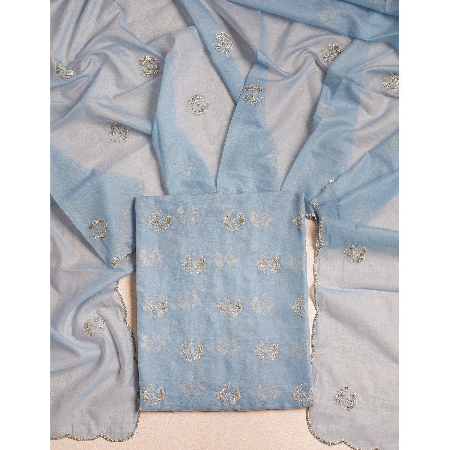 MALAI CHANDERI 2 PIECE SET