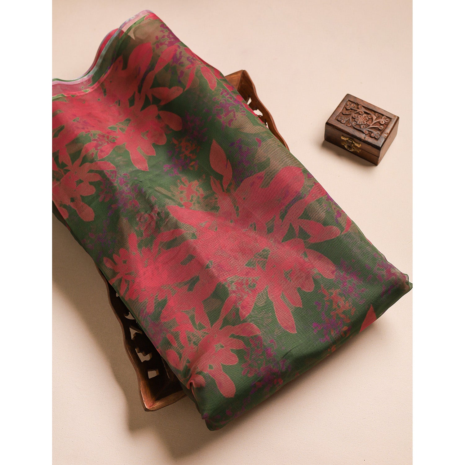 ORGANZA PRINTED FABRIC