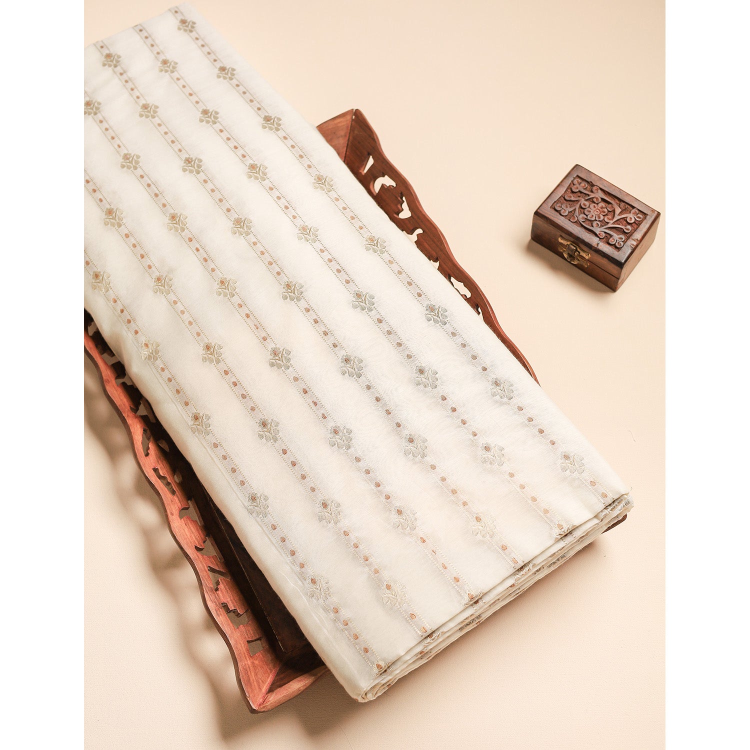 PURE KATAN SILK BANARASI FABRIC