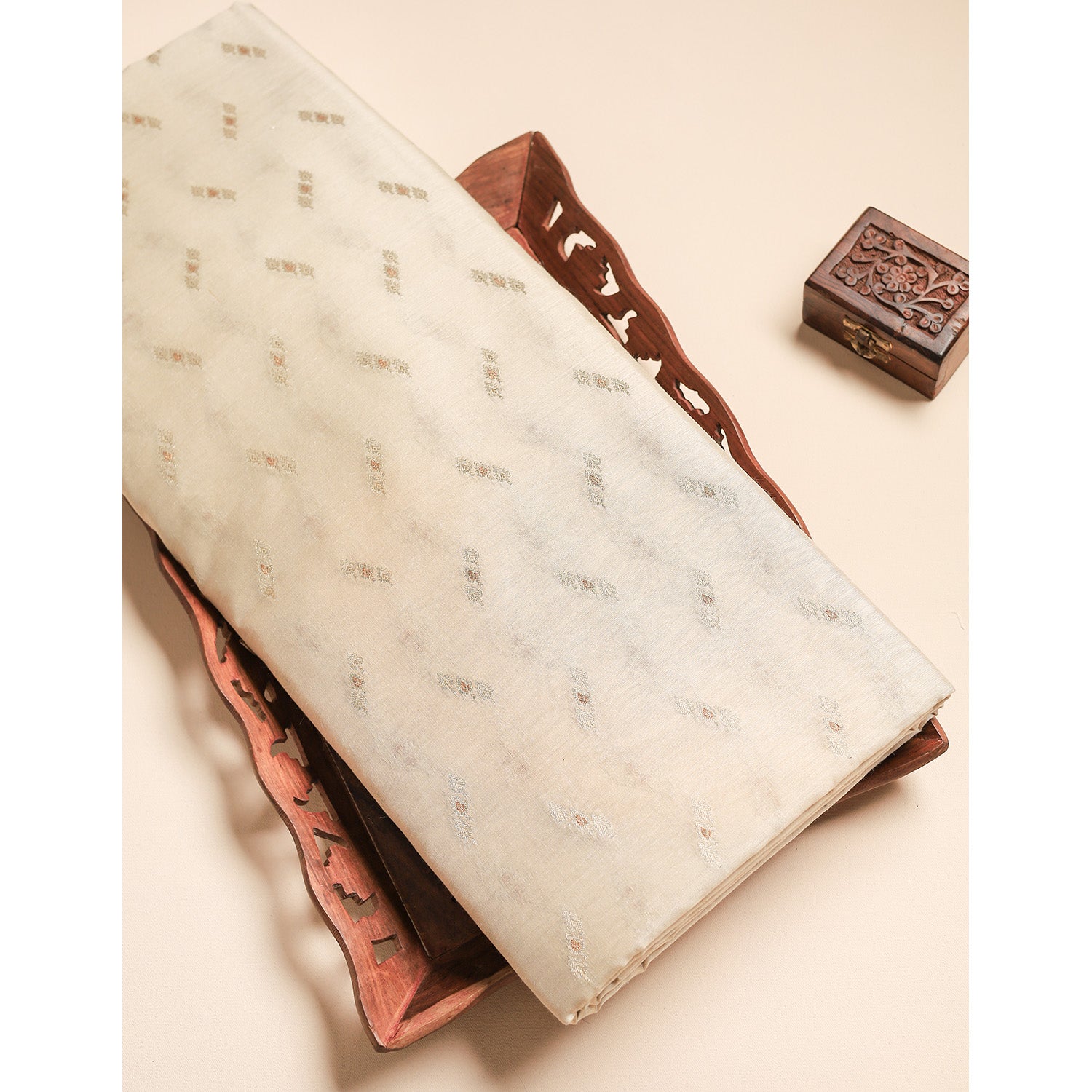 PURE KATAN SILK BANARASI FABRIC