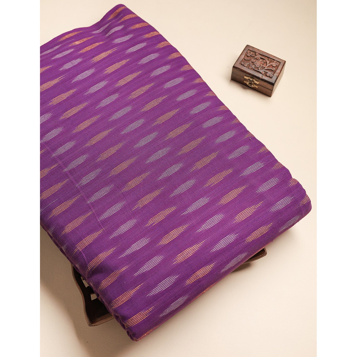 Pure Pochampally Cotton Ikat Fabric