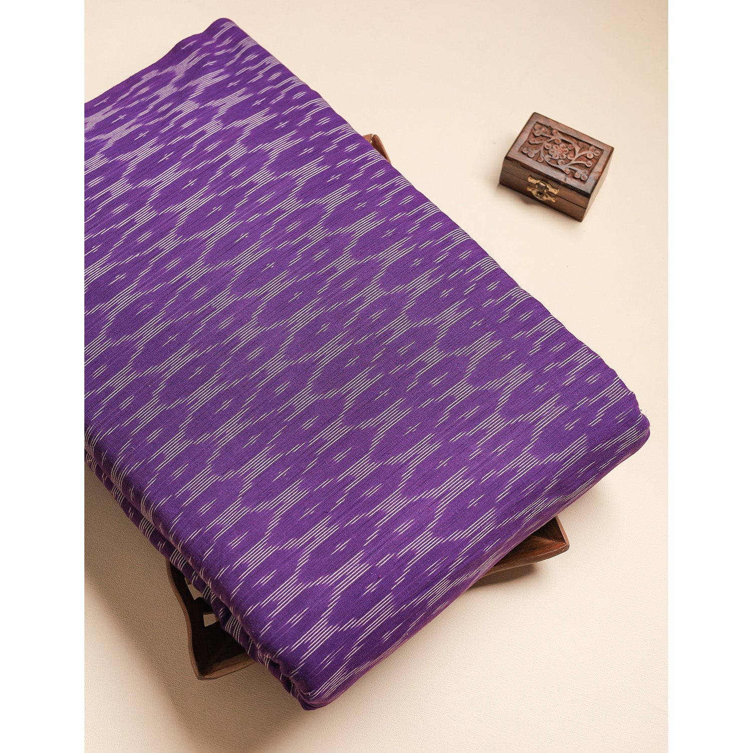 Pure Pochampally Cotton Ikat Fabric