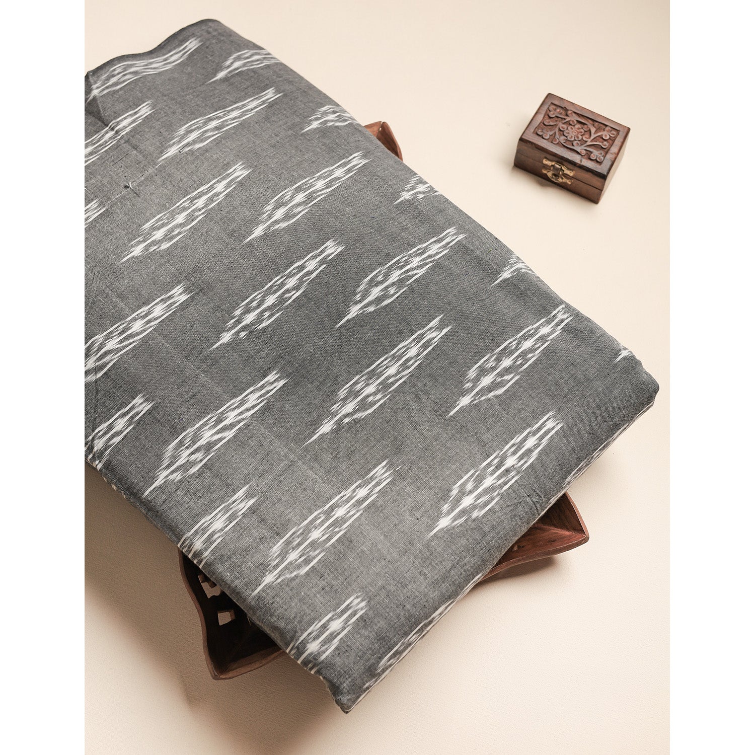 Pure Pochampally Cotton Ikat Fabric