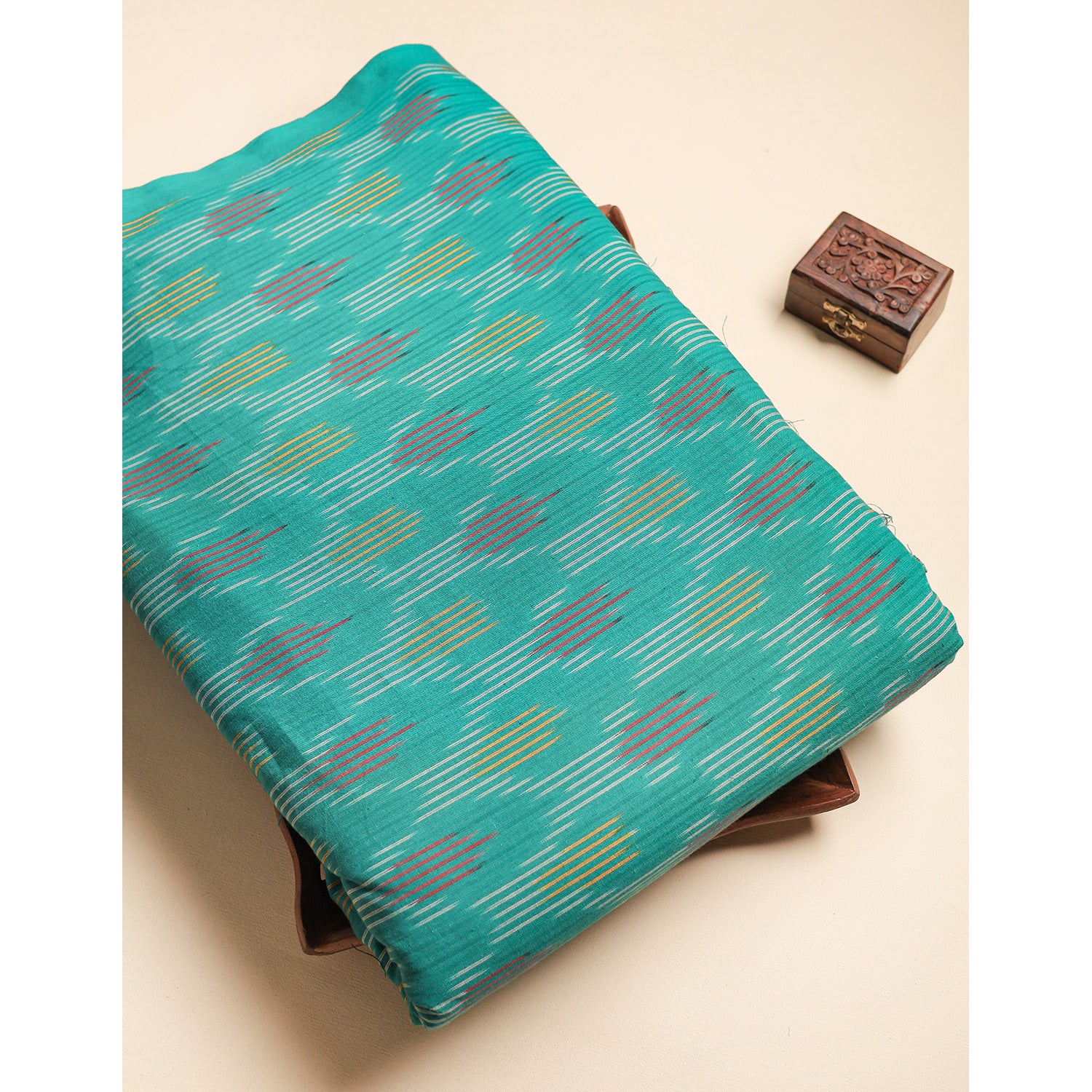 Pure Pochampally Cotton Ikat Fabric