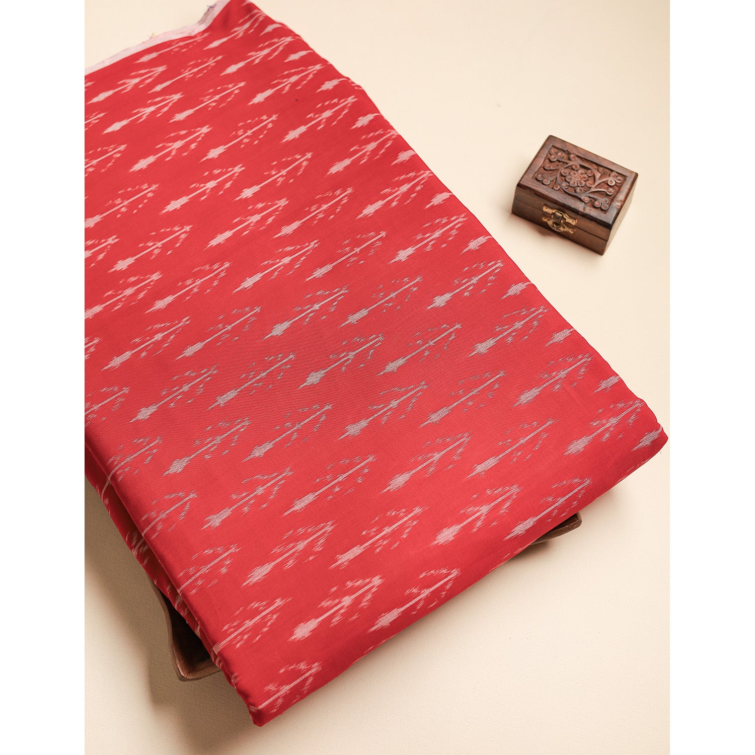 Mercerised Cotton Ikat Fabric