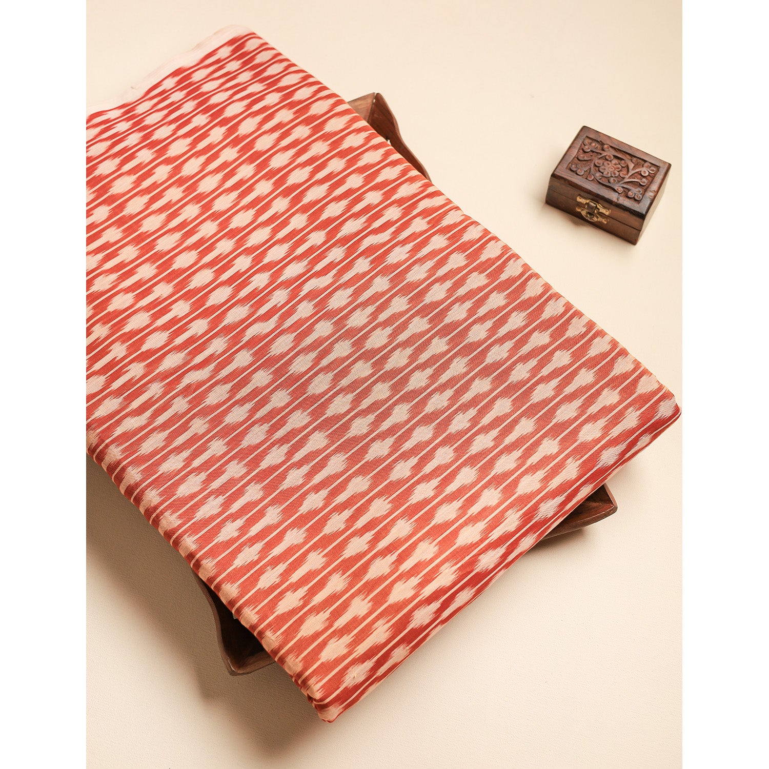 Mercerised Cotton Ikat Fabric