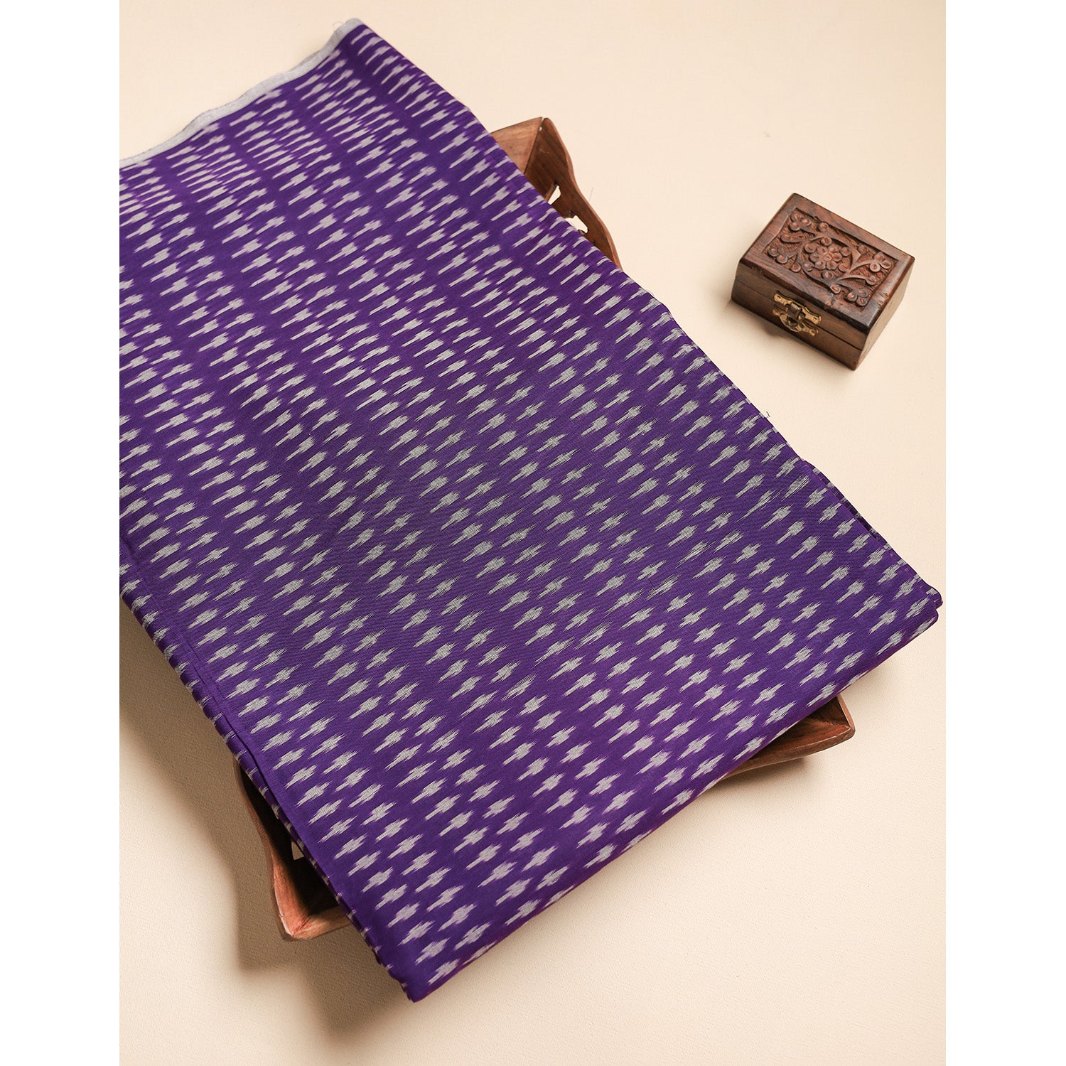 Mercerised Cotton Ikat Fabric