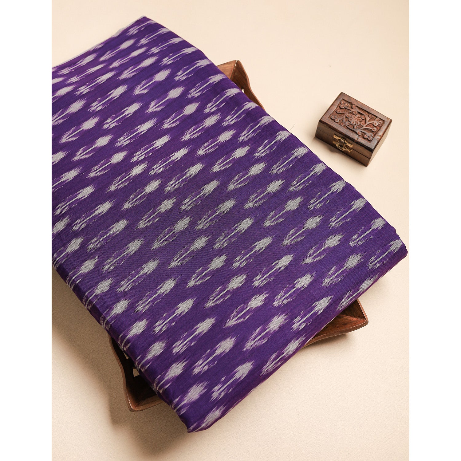 Mercerised Cotton Ikat Fabric