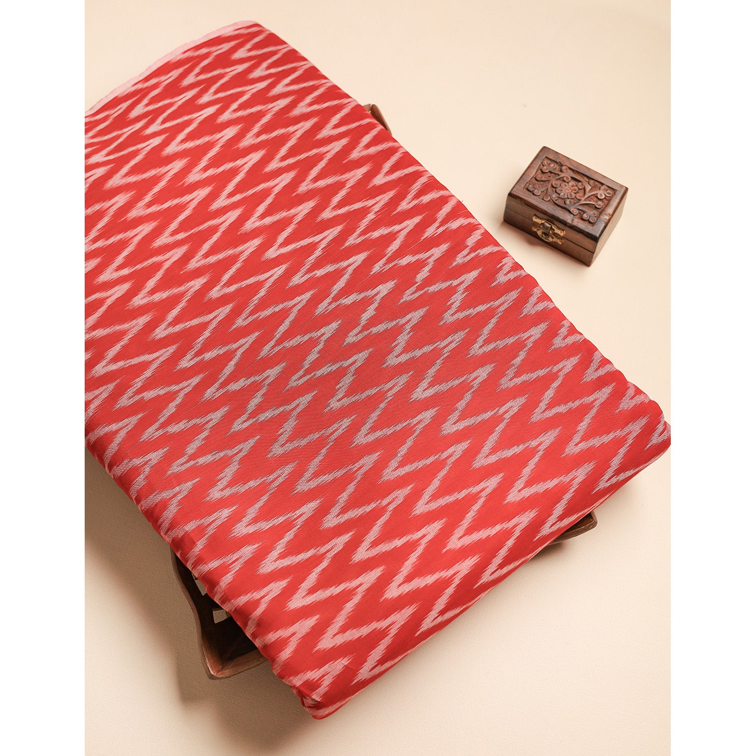 Mercerised Cotton Ikat Fabric