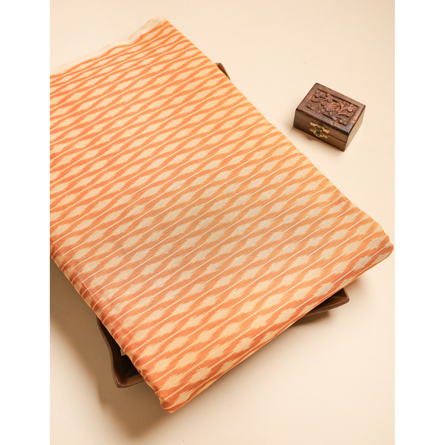 Mercerised Cotton Ikat Fabric