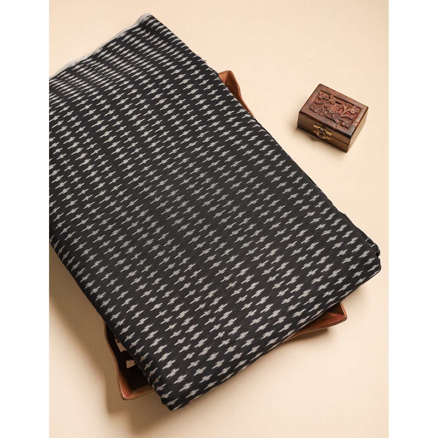 Mercerised Cotton Ikat Fabric