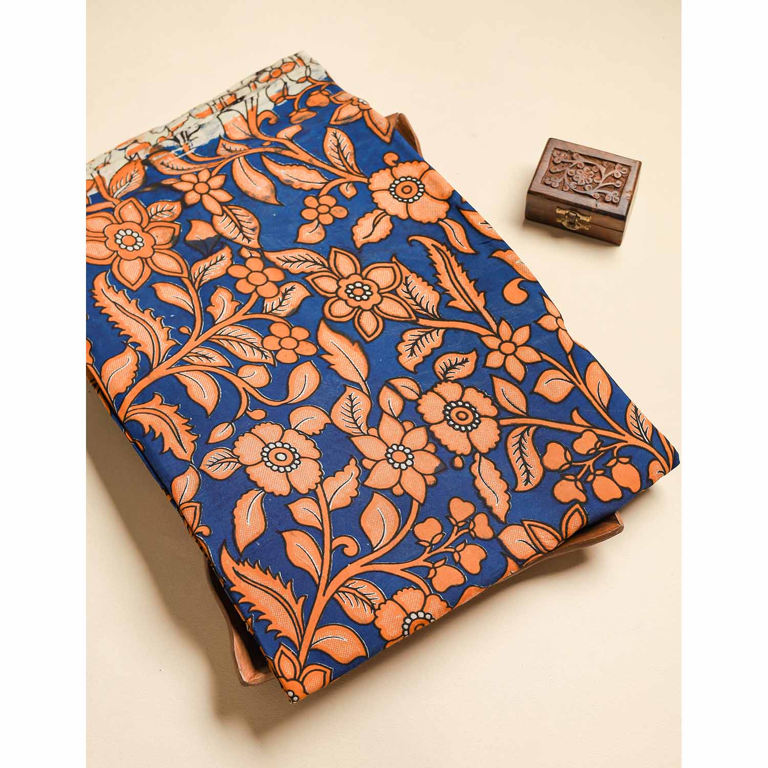 ASSAM SILK KALAMKARI FABRIC