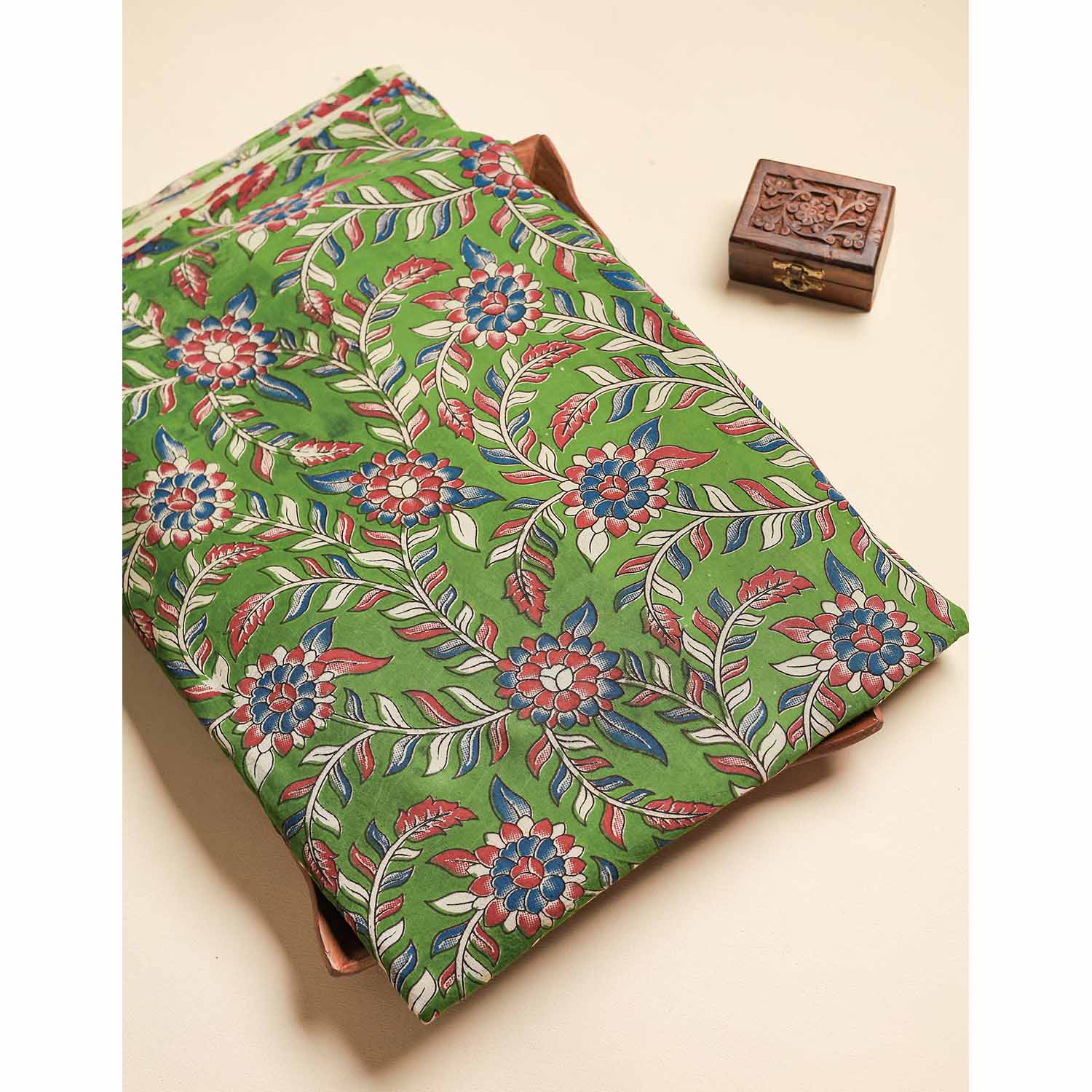 ASSAM SILK KALAMKARI FABRIC