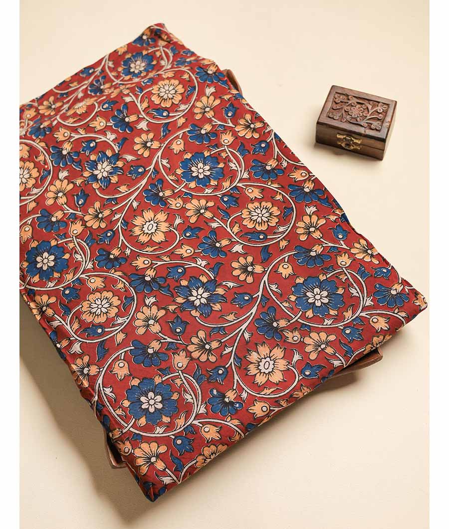 ASSAM SILK KALAMKARI FABRIC