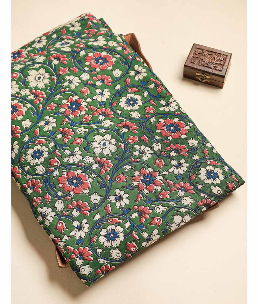 ASSAM SILK KALAMKARI FABRIC