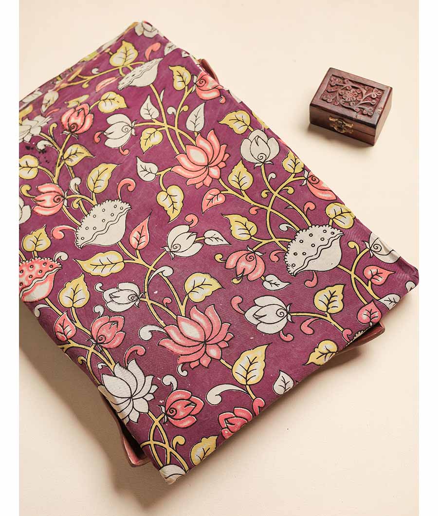 ASSAM SILK KALAMKARI FABRIC